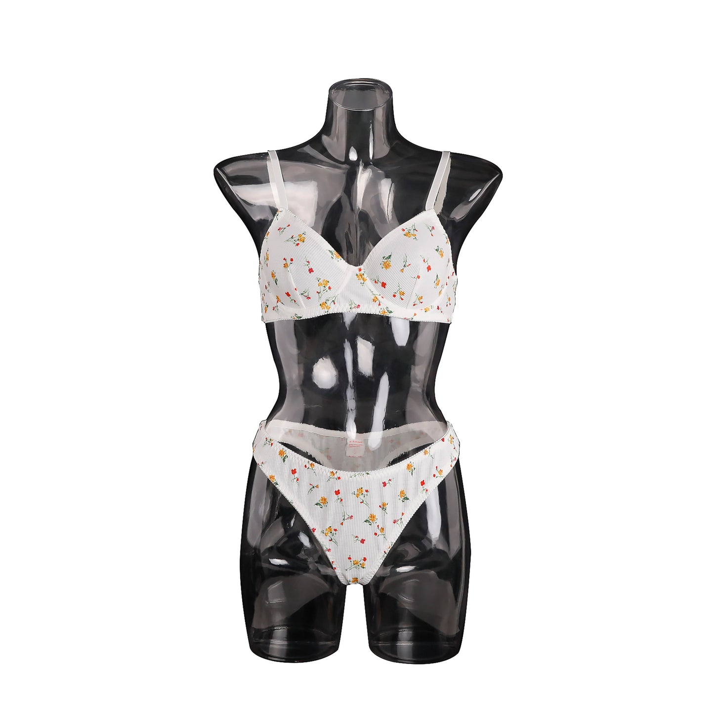 Sexy lingerie set small floral female bra girl size underwear