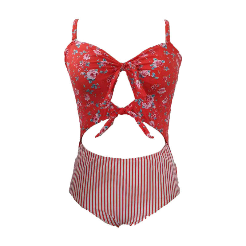 LF (L-4XL) swimsuit women's one piece sexy plus size floral