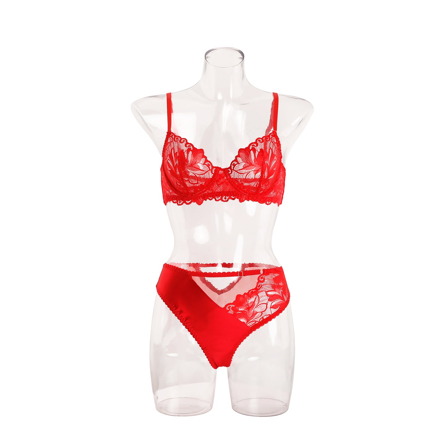 INS bra lace red sexy lingerie LE008