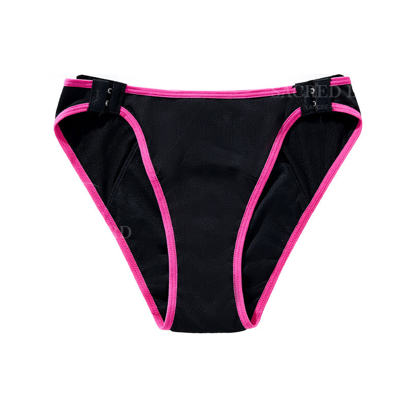 Side open buckle 3-layer wave bottom leak-proof aunt menstrual period special underwear sanitary panty