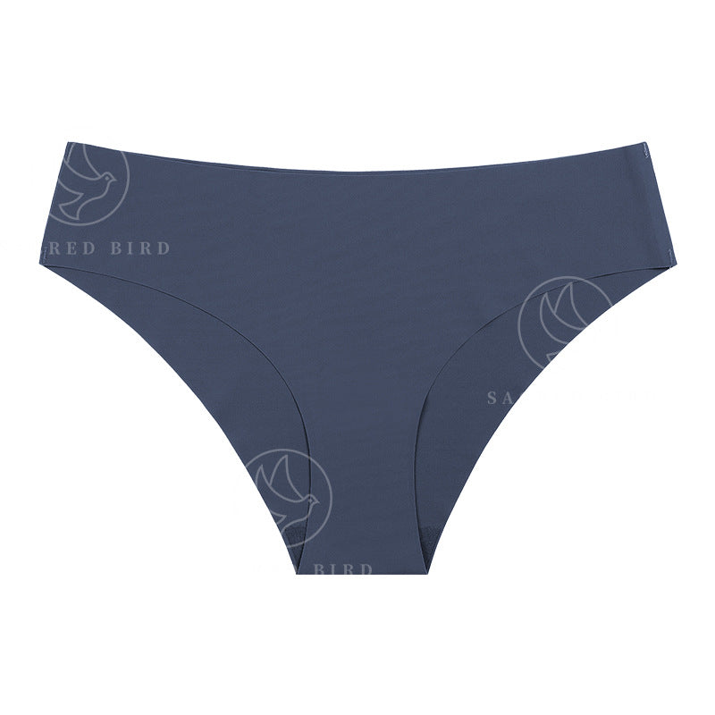 Seamless low waist plus size one piece pure cotton briefs quick-drying breathable purified cotton crotch