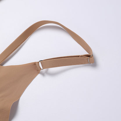 Seamless one-piece less bra large size back shaping push up wireless underwear can be worn inside