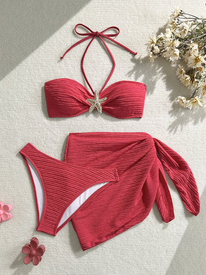 (4 days ready to ship) SY split three-piece bikini set