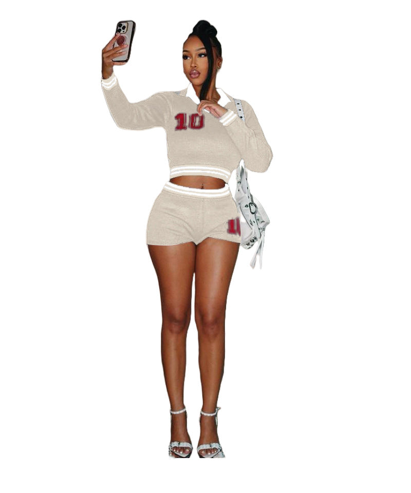 MZ (S-2XL) sports shorts MZ88597 high elastic sweater suit