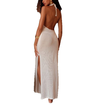 CYB halter XINGX long dress beach sun protection dress