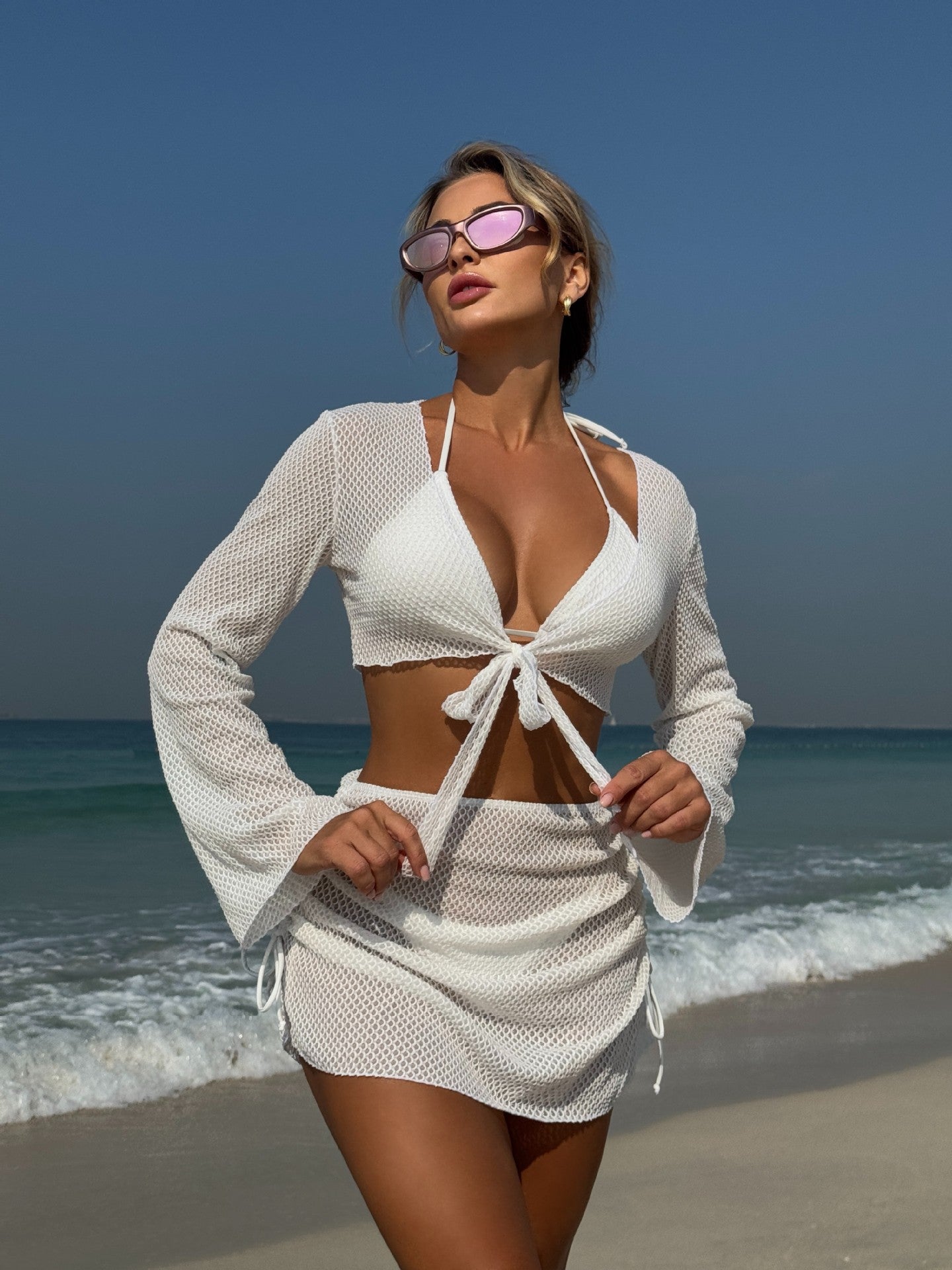 (4 days ready to ship) SY Beach ins four-piece split swimsuit