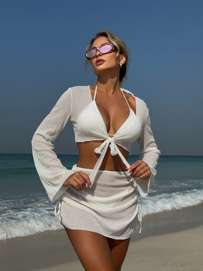 (4 days ready to ship) SY Beach ins four-piece split swimsuit