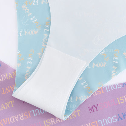 Couple theme printed seamless low waist plus size one-piece thin invisible yoga briefs