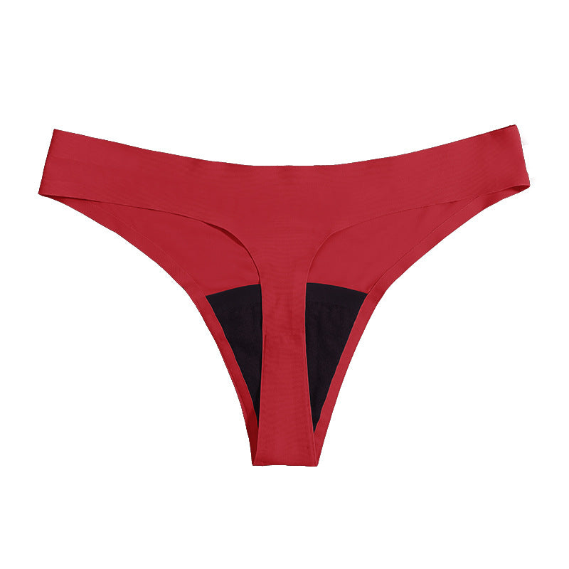 Low waist T-shaped pants menstrual panties four-layer leak-proof menstrual period sanitary panty cotton crotch pants bikini
