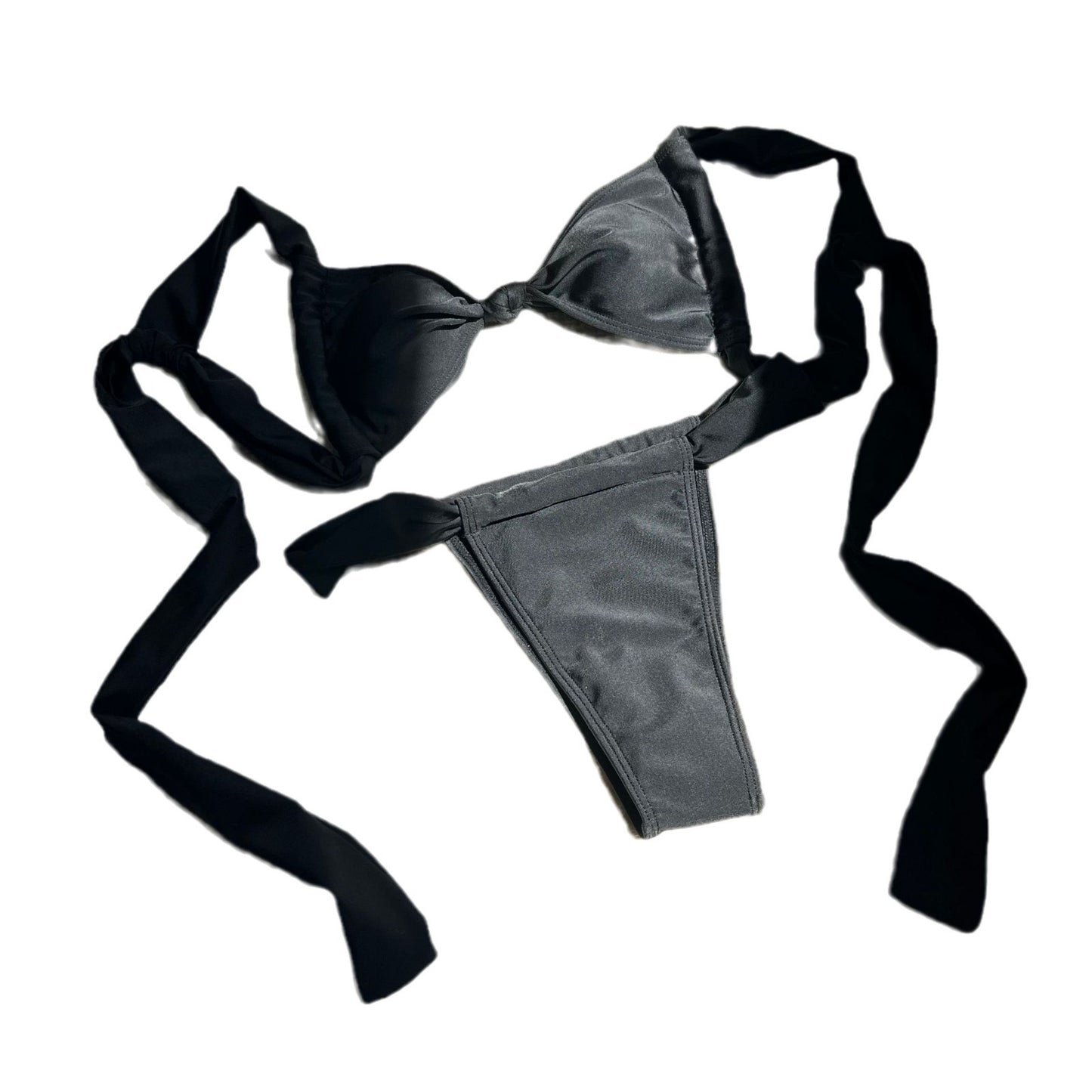 (4 days ready to ship) SY tied strap split swimsuit bikini