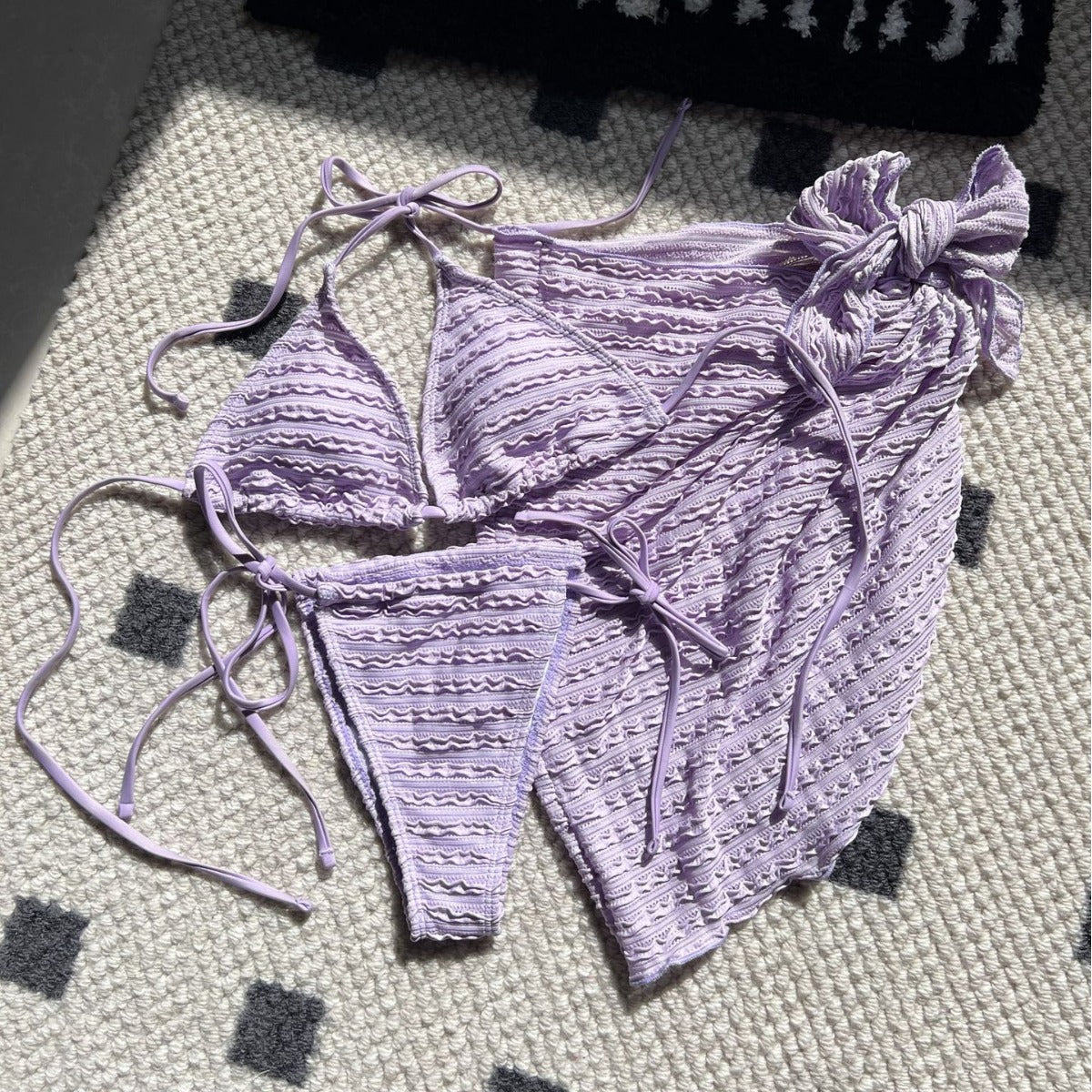 (4 days ready to ship) SY candy series special cloth swimsuit bikini three-piece bikini