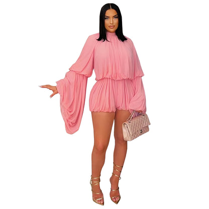 XYZ C7432 casual pleated one-piece shorts