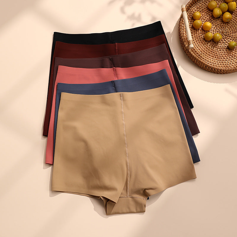 Plus size traceless safety pants anti-exposure breathable bottoming underwear cotton crotch safety pants