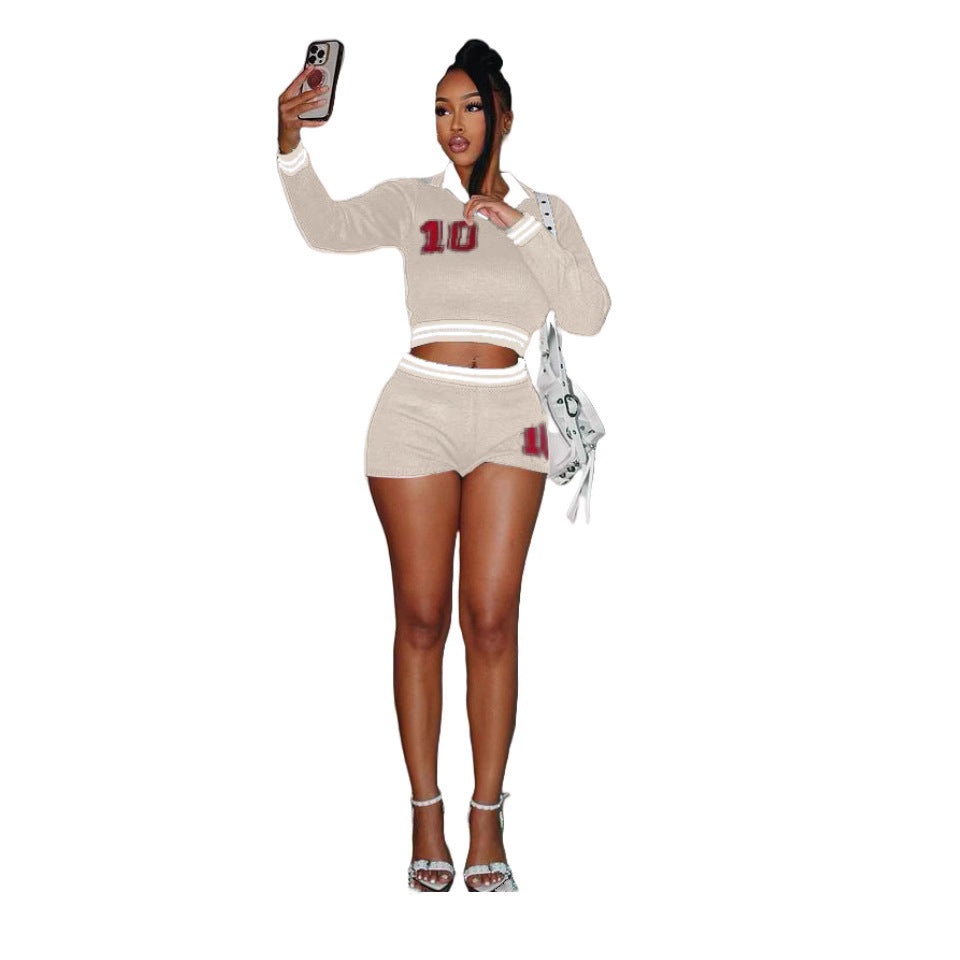 MZ (S-2XL) sports shorts MZ88597 high elastic sweater suit