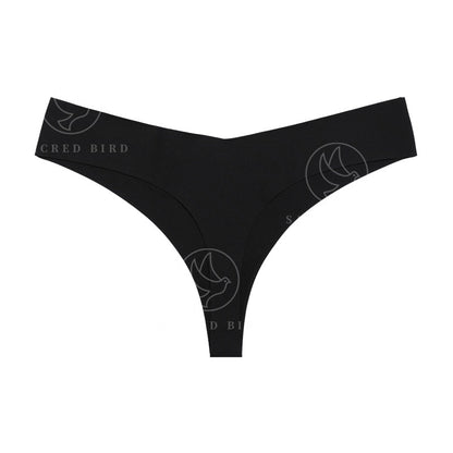 Leopard print T-back low waist T-shaped seamless one-piece cotton crotch comfortable breathable underwear