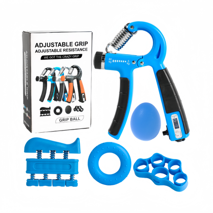 Adjustable Grip Strength Trainer Set, Hand Gripper Finger Exerciser Kit, 5Pcs Fitness Hand Exercise Kit