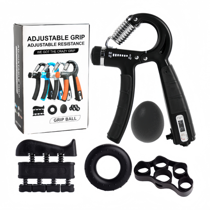 Adjustable Grip Strength Trainer Set, Hand Gripper Finger Exerciser Kit, 5Pcs Fitness Hand Exercise Kit