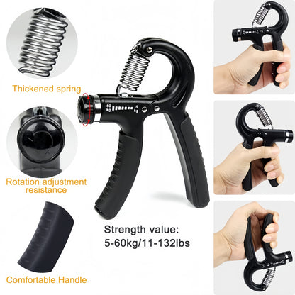 Adjustable Grip Strength Trainer Set, Hand Gripper Finger Exerciser Kit, 5Pcs Fitness Hand Exercise Kit