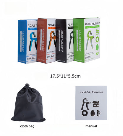 Adjustable Grip Strength Trainer Set, Hand Gripper Finger Exerciser Kit, 5Pcs Fitness Hand Exercise Kit