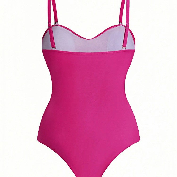 CL (L-4XL) bikini plus size swimsuit women's hollow Siamese two-piece blouse
