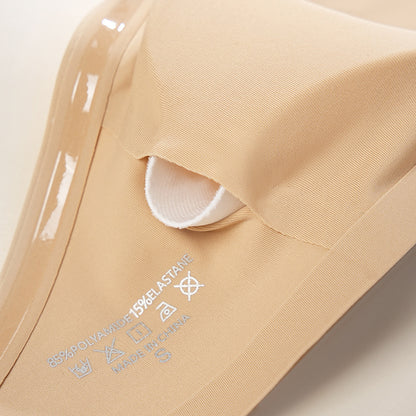 Strapless underwear non-slip band chest pad one-piece wrapped chest seamless wireless Ice Silk breathable quick-drying bra