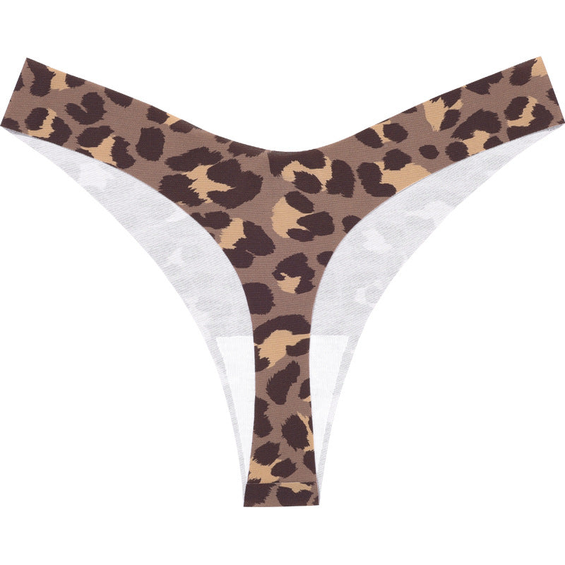 Printed sexy T-type invisible yoga seamless one-piece low waist fitness T-back