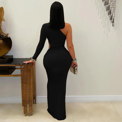 XYZ C7543 one-sleeve slim-fit dress