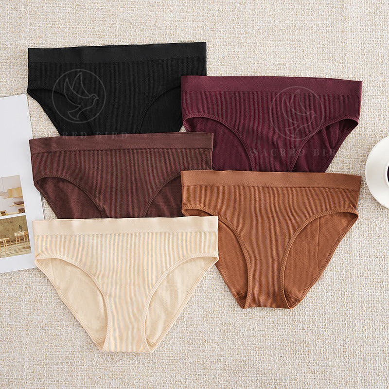 Seamless skin-friendly breathable purified cotton crotch low waist plus size sheath comfort thin sports briefs