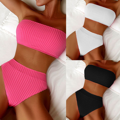 Tube top swimsuit split bikini LG386