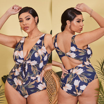 LF (L-4XL) swimsuit women's one piece sexy plus size
