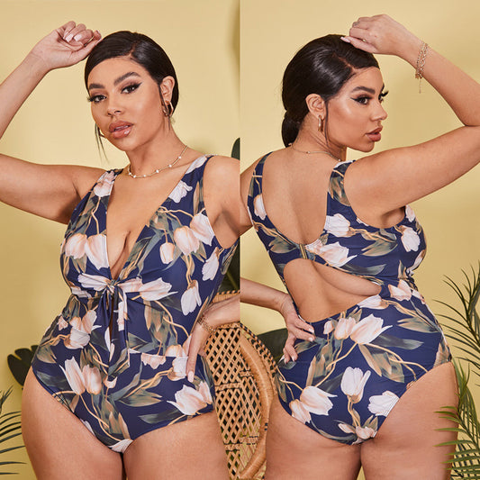 LF (L-4XL) swimsuit women's one piece sexy plus size