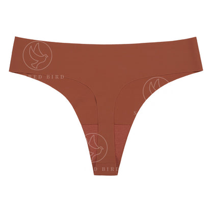 Sports quick-drying panties Ice Silk seamless T-back low waist antibacterial cotton crotch thin