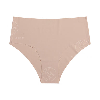 Mid-waist purified cotton crotch one-piece seamless Ice Silk quick-drying briefs