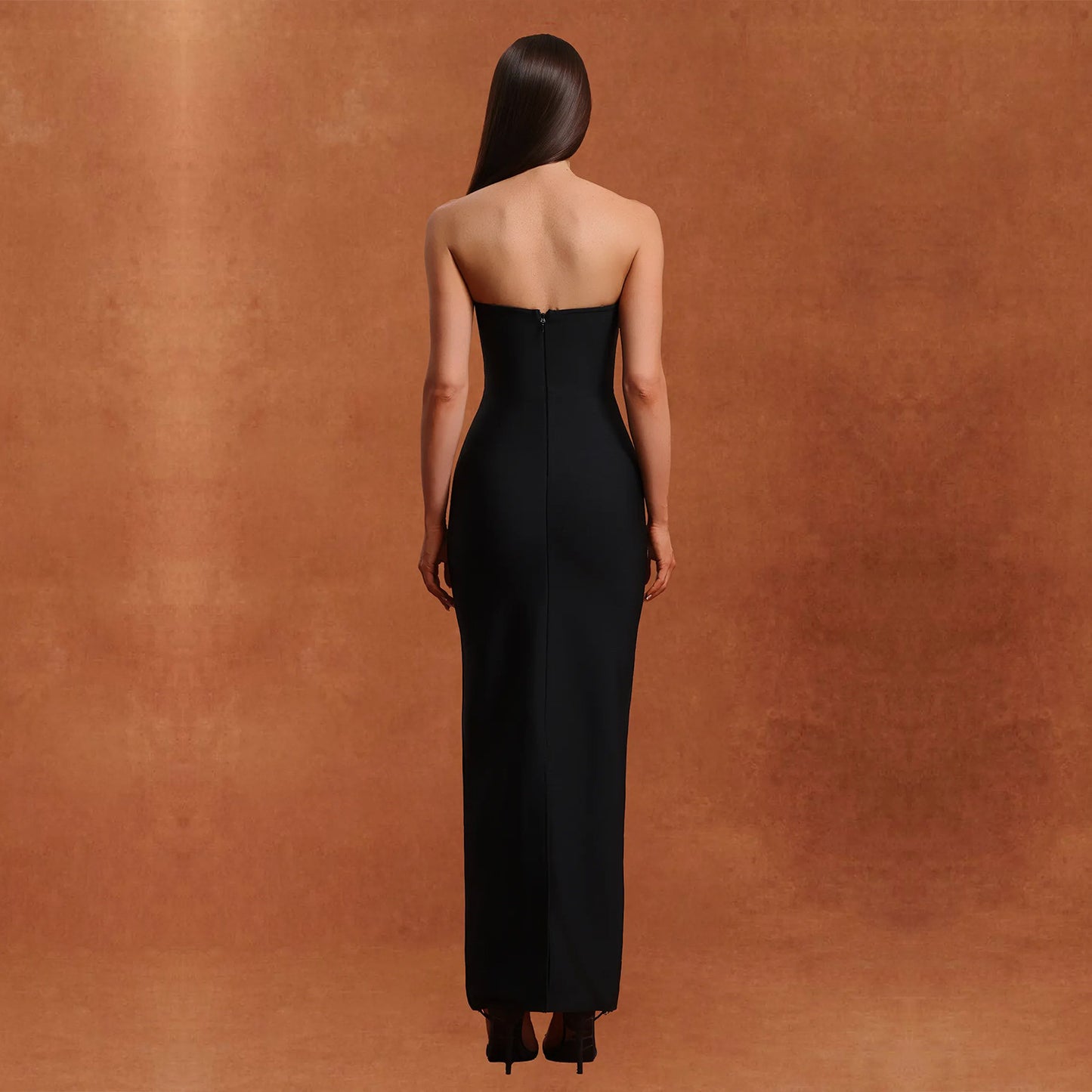 XYZ C7503 tube top high-end hot drilling backless dress