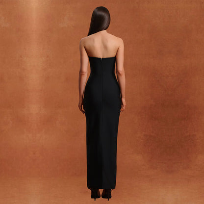 XYZ C7503 tube top high-end hot drilling backless dress