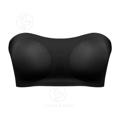 Double-sided open buckle chest cover small chest push up tube top non-slip anti-exposure large size without steel ring bra