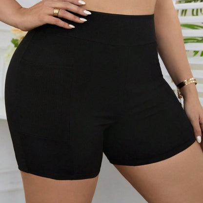 CL (L-4XL) boxer plus size Swimming trunks solid color high waist swimsuit sexy hot spring swimming trunks