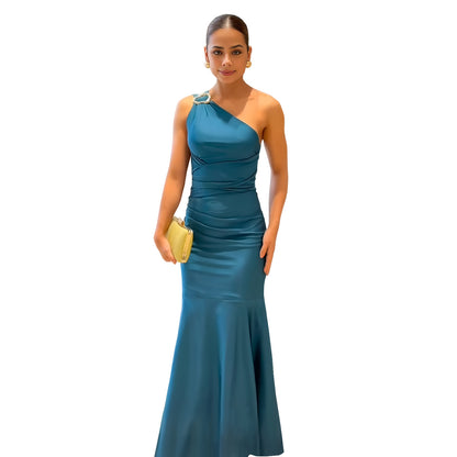 XYZ C7553 elegant tight fishtail dress