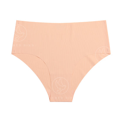 Mid-waist purified cotton crotch one-piece seamless Ice Silk quick-drying briefs