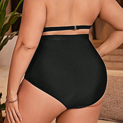 CL (L-4XL) women's plus size swimsuit sexy high waist briefs bikini single swimming trunks manufacturer