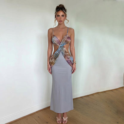 SXR K6D10164A summer backless suspender dress