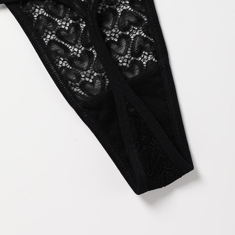 Thin strap with a rope hot T-shaped panties sexy lace large size cotton crotch breathable T-back