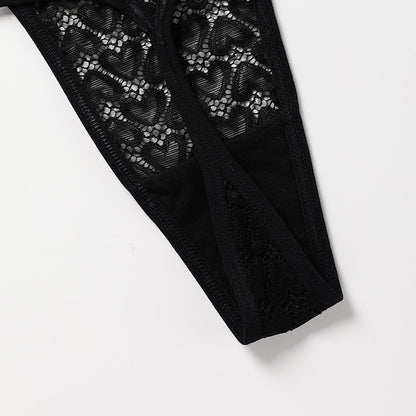 Thin strap with a rope hot T-shaped panties sexy lace large size cotton crotch breathable T-back