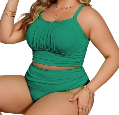 CL (L-4XL) multi-color plus size swimsuit women's plus-sized high waist thin bikini