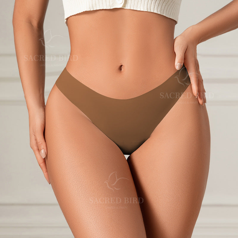 Printed sexy T-type invisible yoga seamless one-piece low waist fitness T-back
