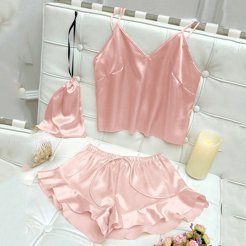 DNL camisole shorts shorts three-piece suit