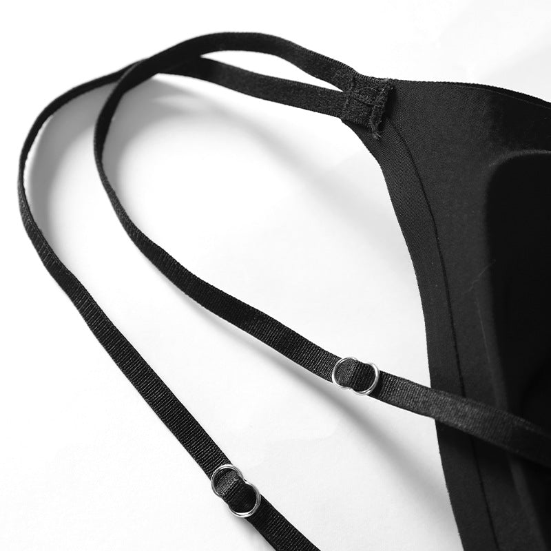 Seamless thin breathable front button underwear large size adjustment wireless bra