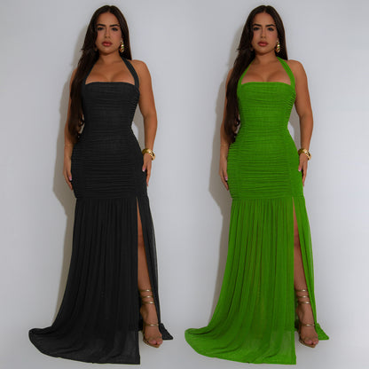 XYZ C7398 summer mesh split dress