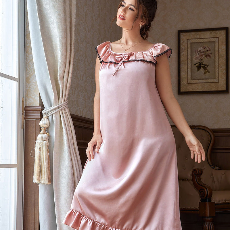 DNL dress plus-sized loose nightdress women