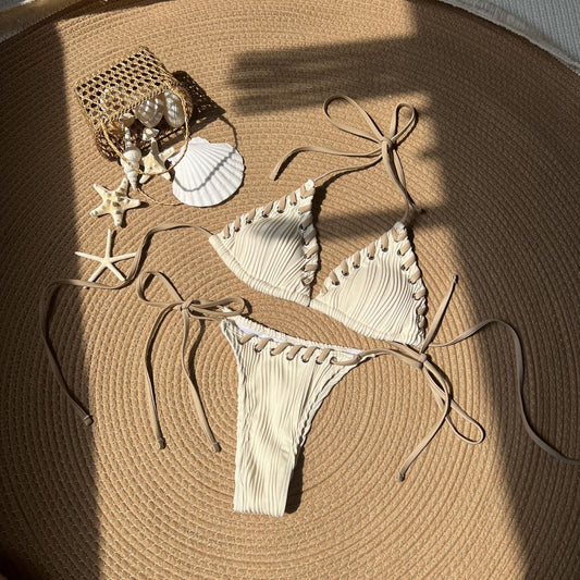 (4 days ready to ship) SY fresh sweet personality split swimsuit bikini